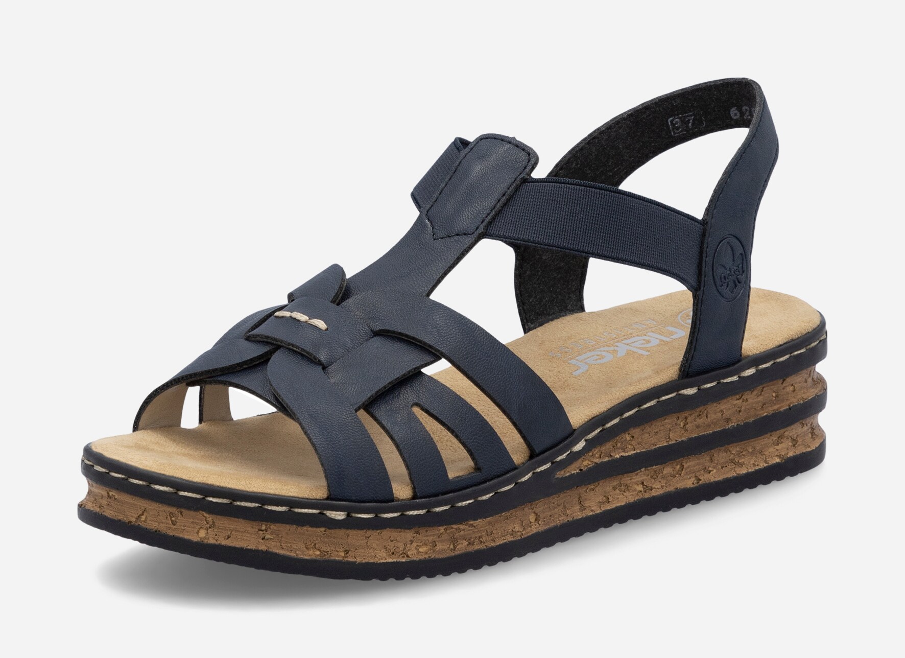 RIEKER, Sandalett med reimer Blå