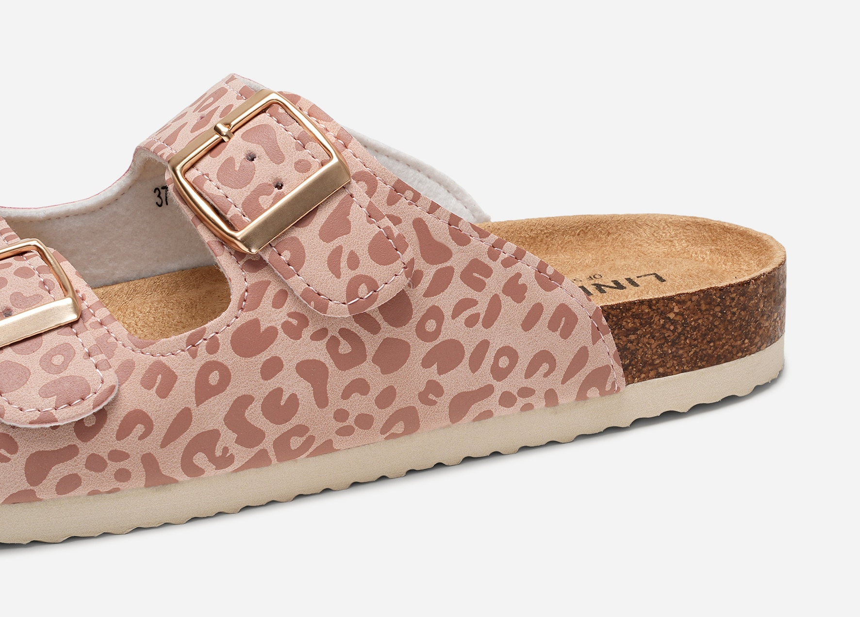 LINEAR, Sandal med spenne Rosa