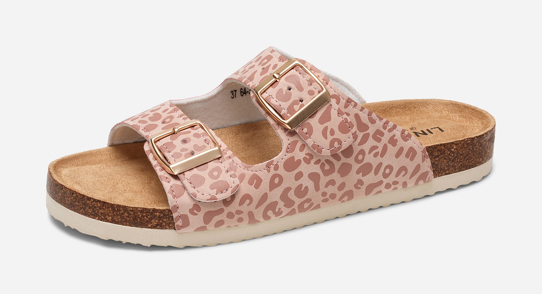 LINEAR, Sandal med spenne Rosa