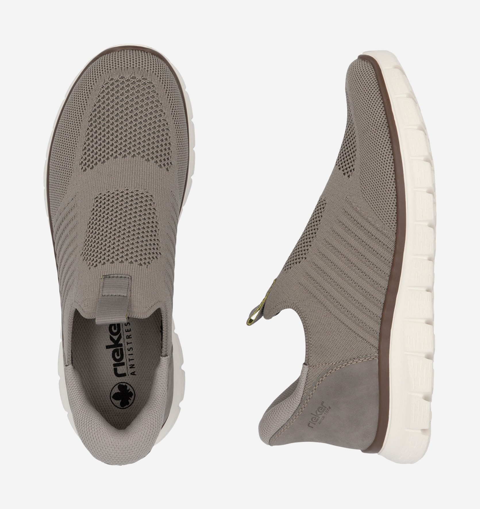 RIEKER, Step-in sneakers Grå