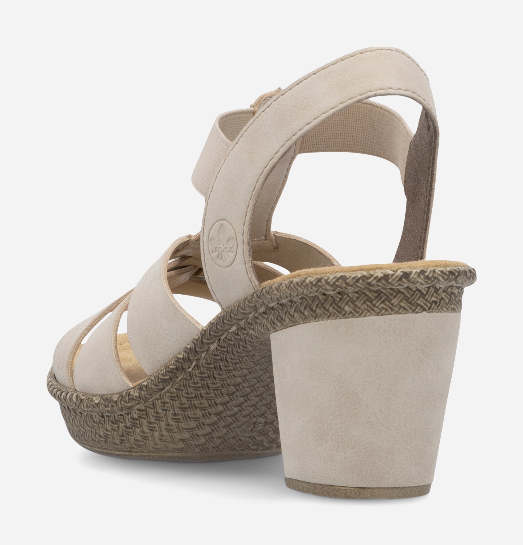 RIEKER, Sandalett med reimer Beige