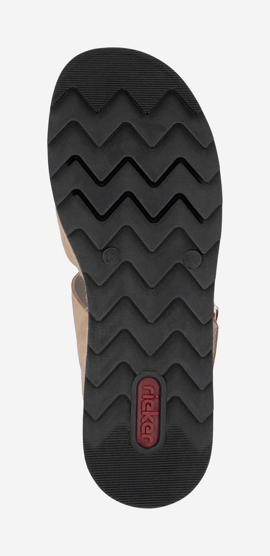 RIEKER, Sandalett med reimer Beige