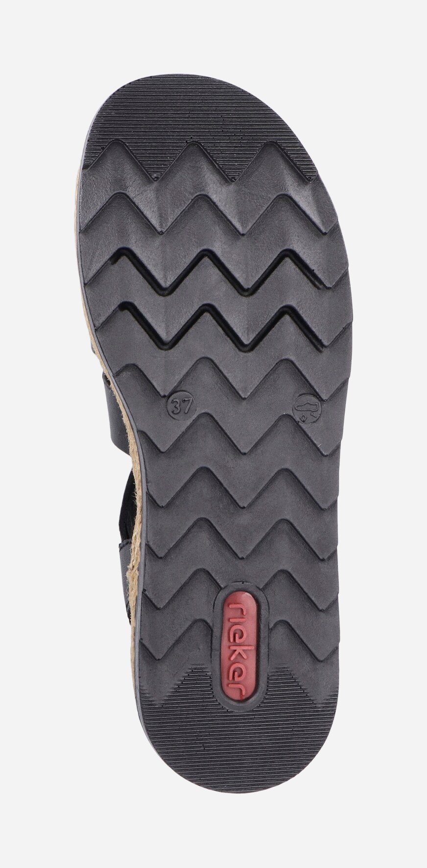 RIEKER, Sandalett med reimer Sort