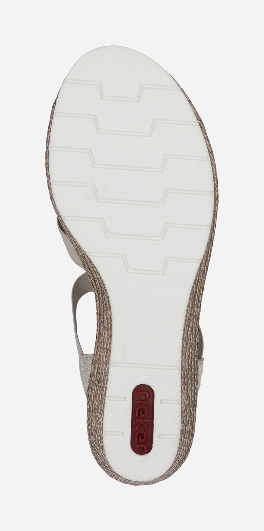 RIEKER, Sandal med reimer Beige
