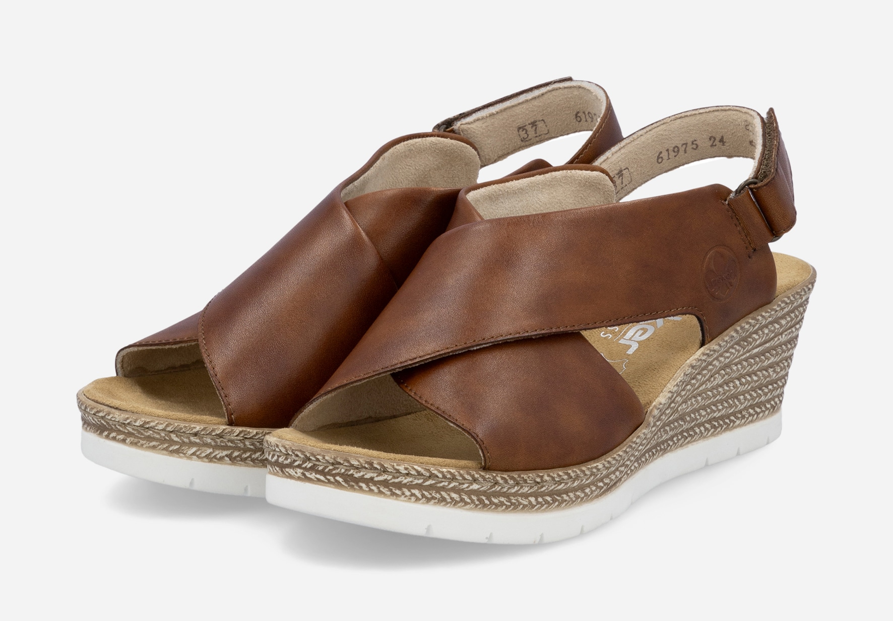 RIEKER, Sandalett med reimer Brun