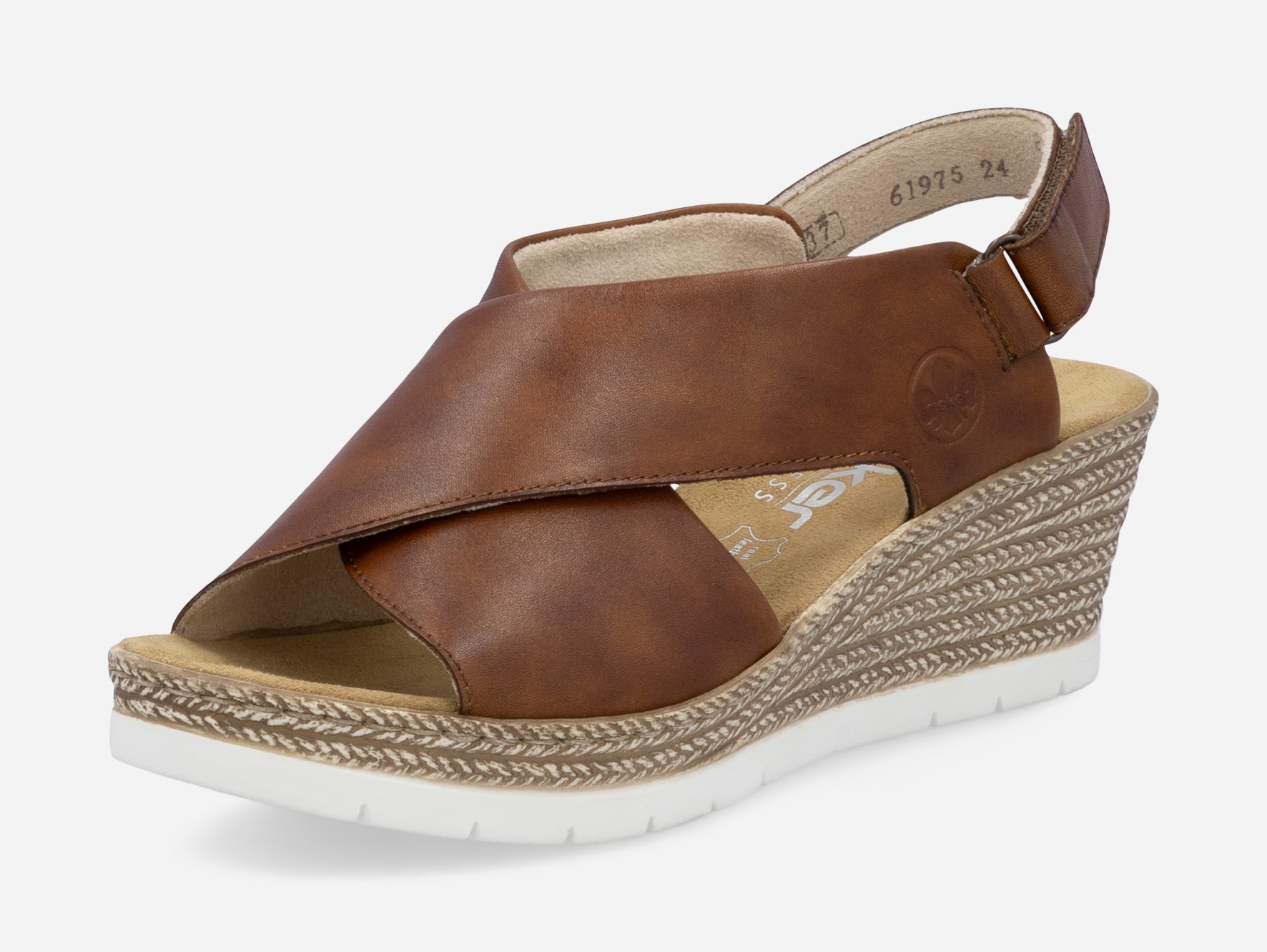 RIEKER, Sandalett med reimer Brun