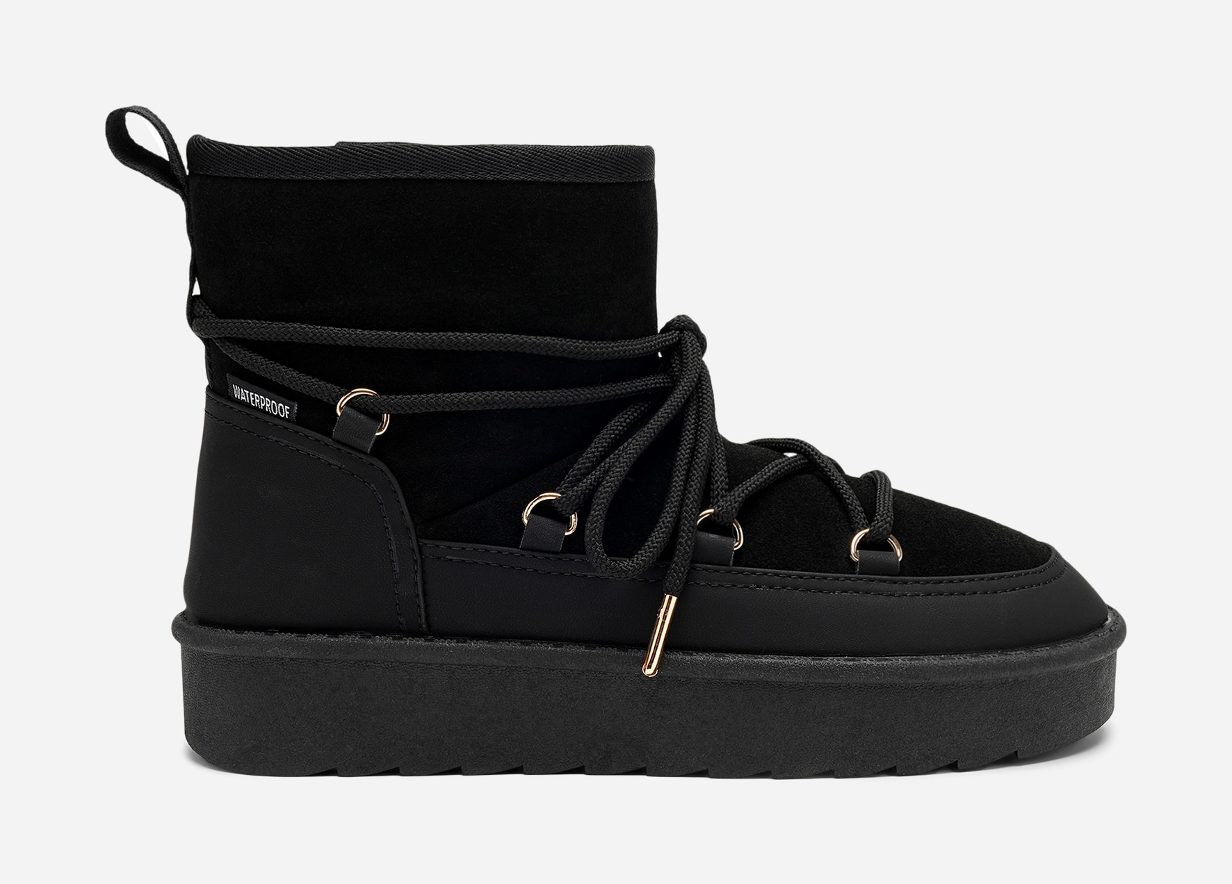 LINEAR, Varmforet boots, waterproof Sort