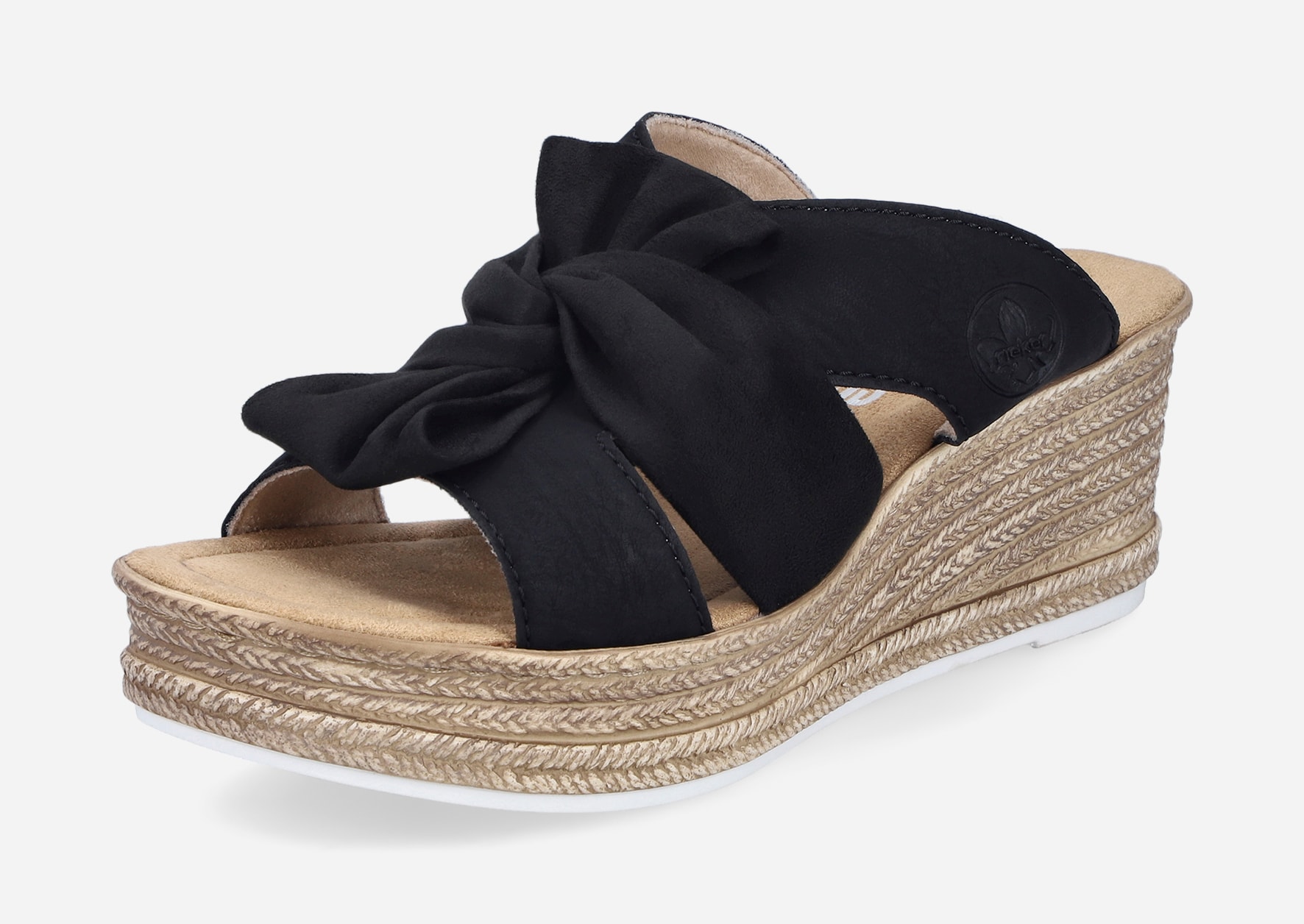 RIEKER, Sandalett Sort