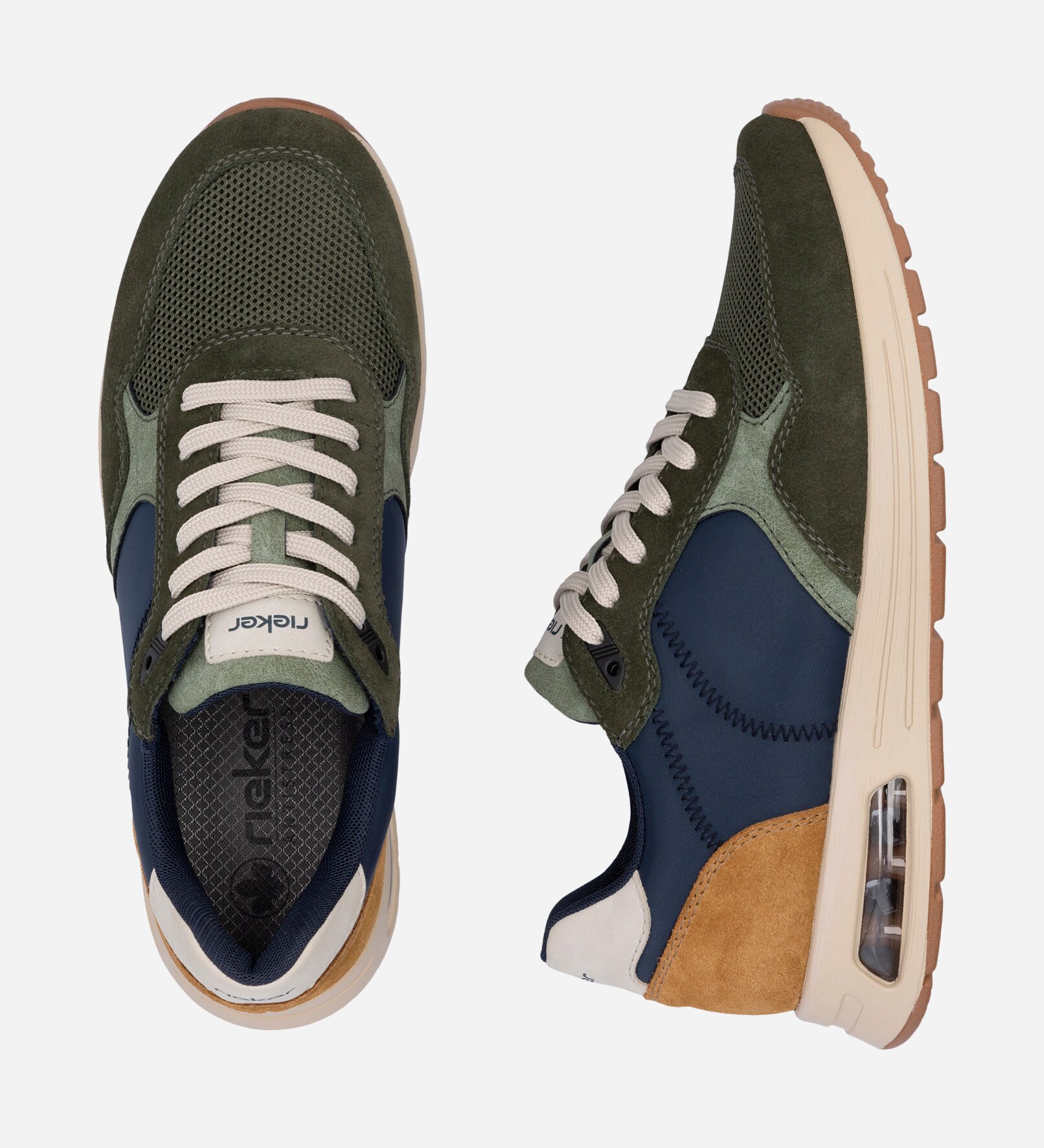 RIEKER, Sneakers Grønn