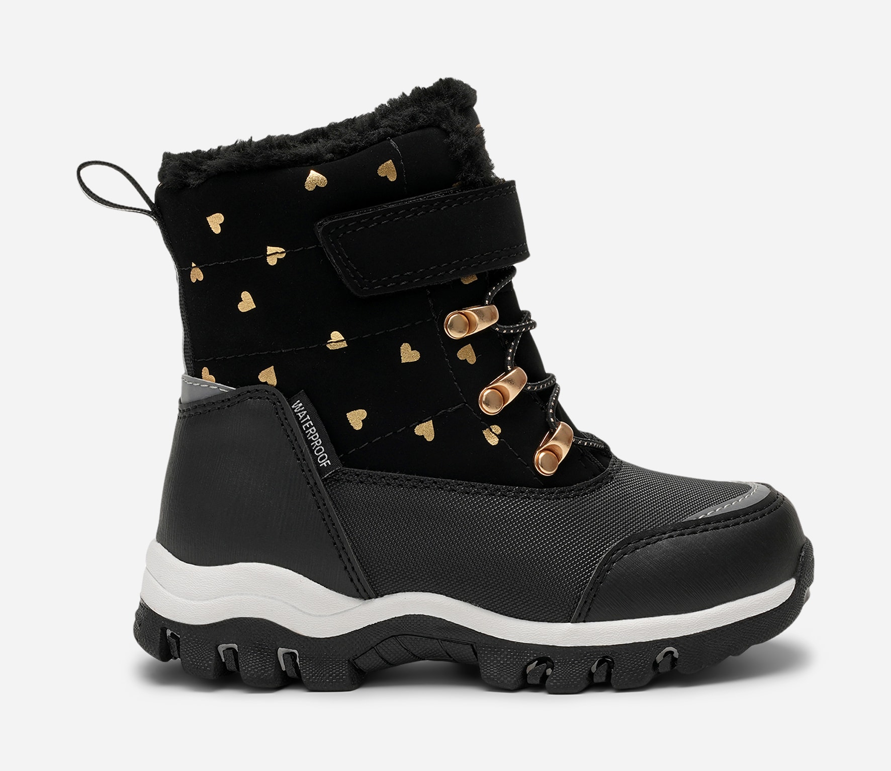 LINEAR, Varmforet skolett waterproof Sort