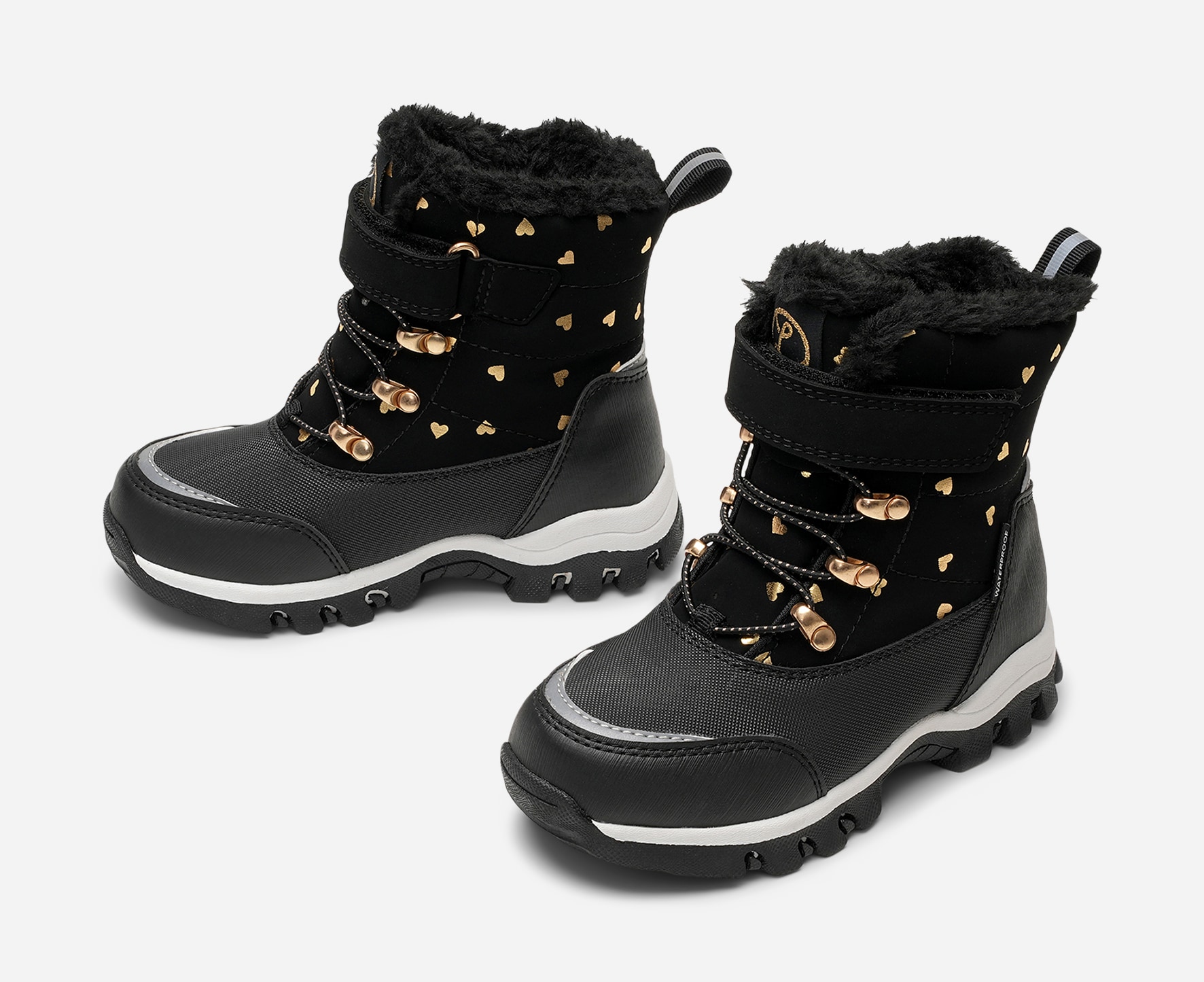 LINEAR, Varmforet skolett waterproof Sort