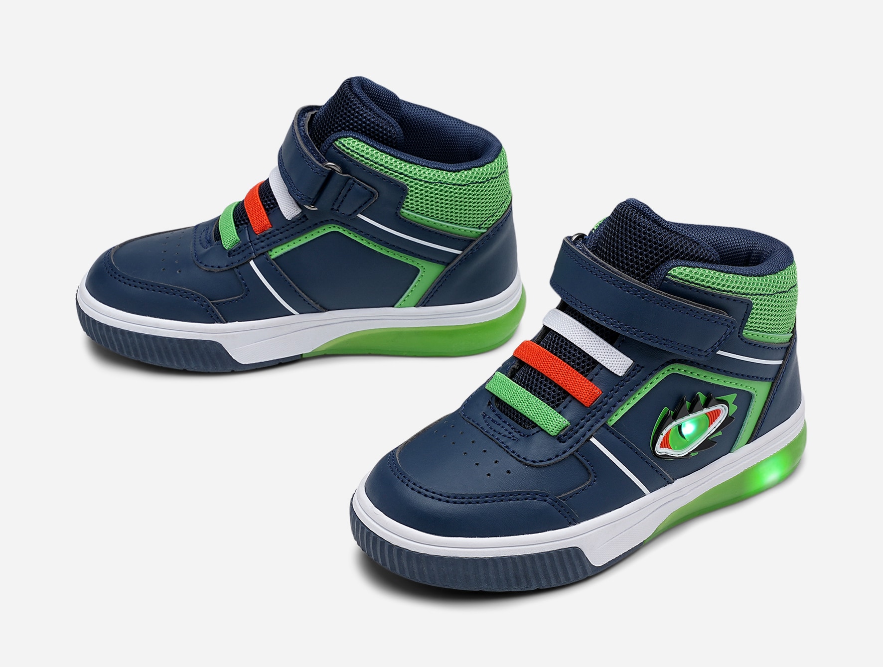 DINSKO, Blinkende høye sneakers Flerfarget