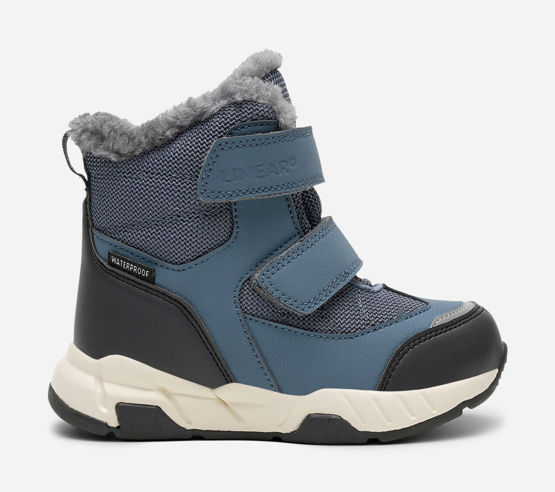 LINEAR, Varmforet skolett waterproof Blå