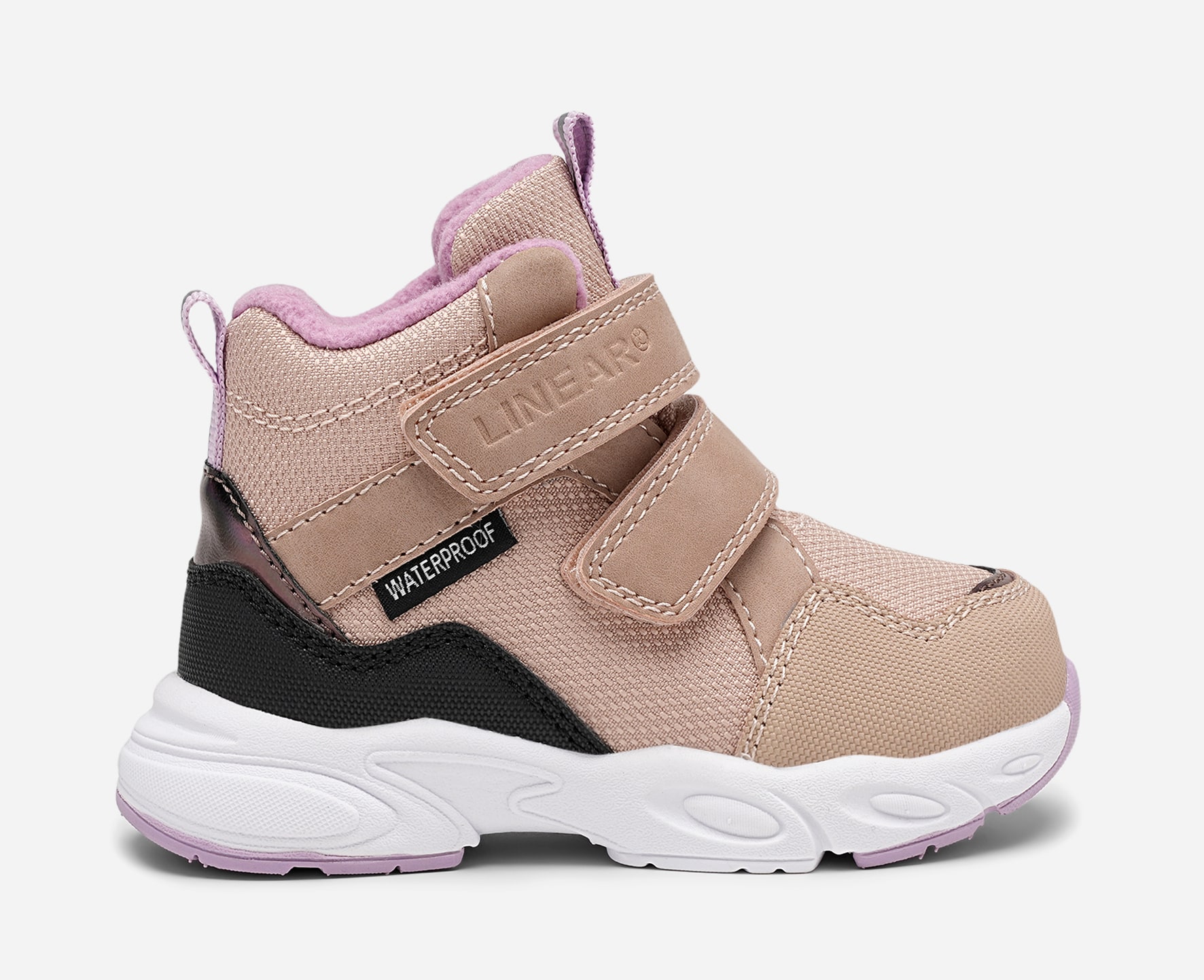 LINEAR, Høye sneakers, waterproof Beige