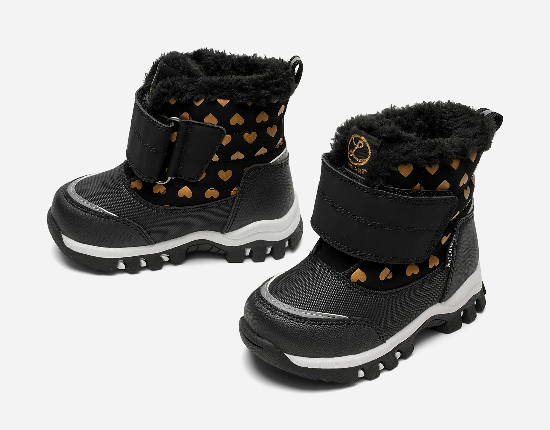 LINEAR, Varmforet skolett waterproof Sort