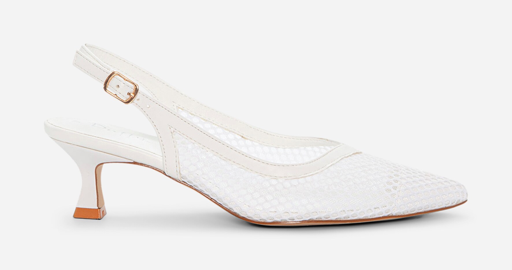 DUFFY, Pumps med slingback Hvit