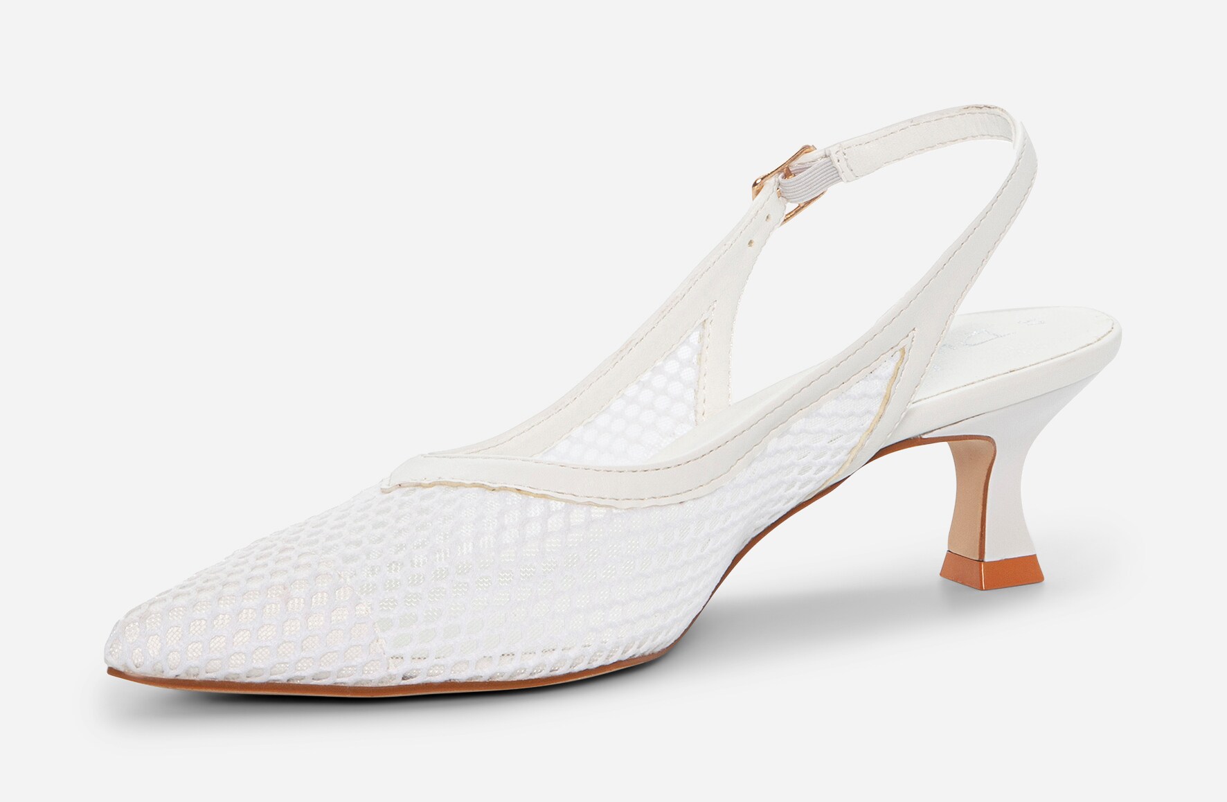 DUFFY, Pumps med slingback Hvit