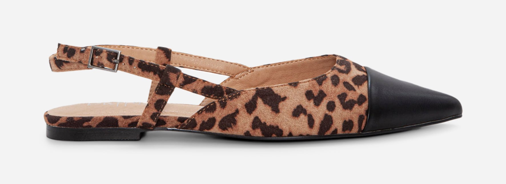 DUFFY, Ballerinasko med slingback Gul