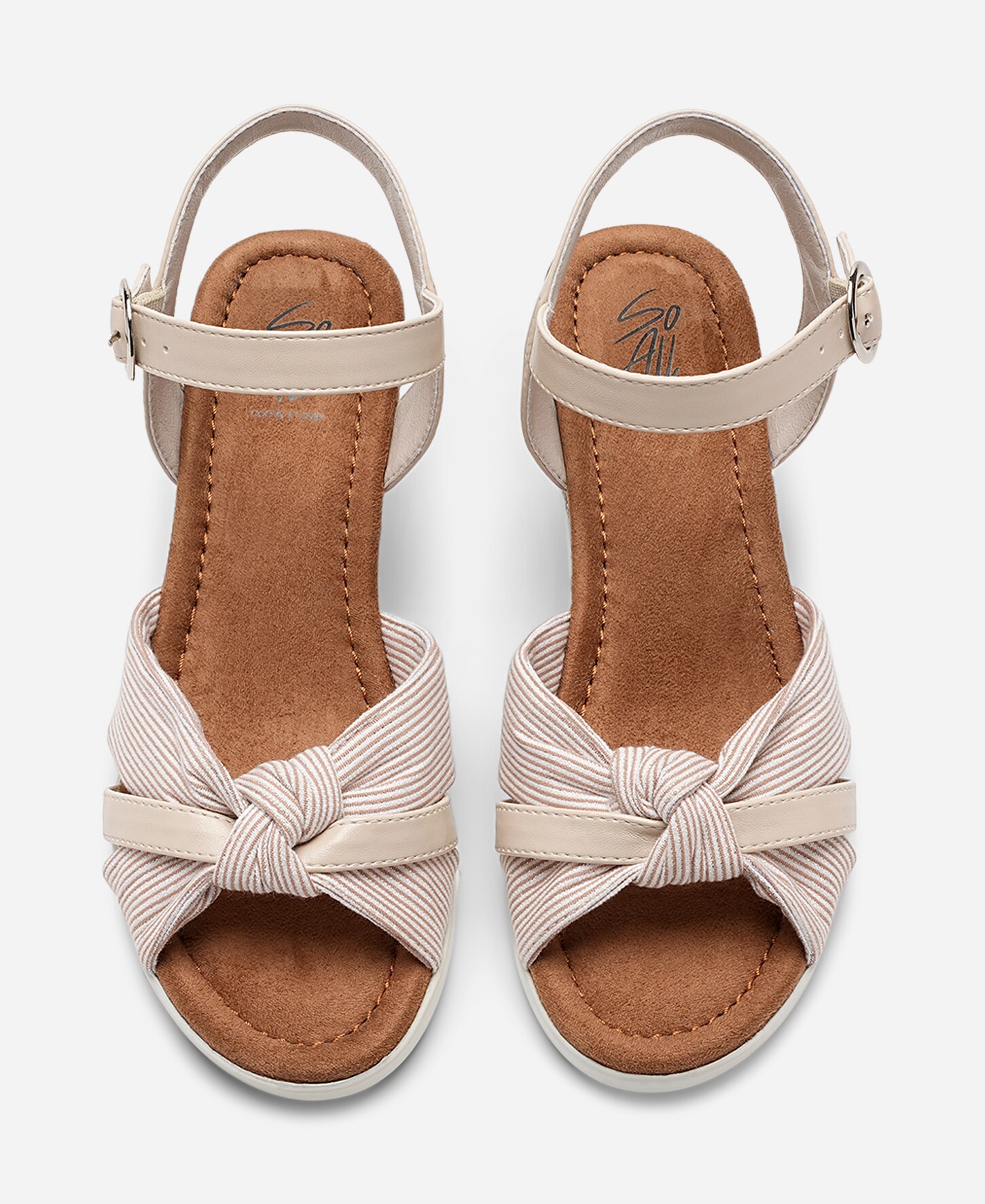 SO ALL, Sandalett med reimer Beige