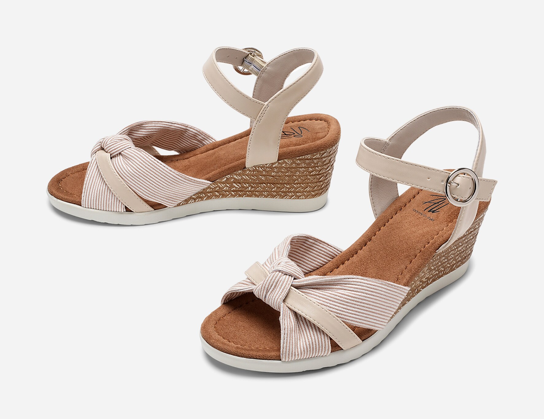 SO ALL, Sandalett med reimer Beige