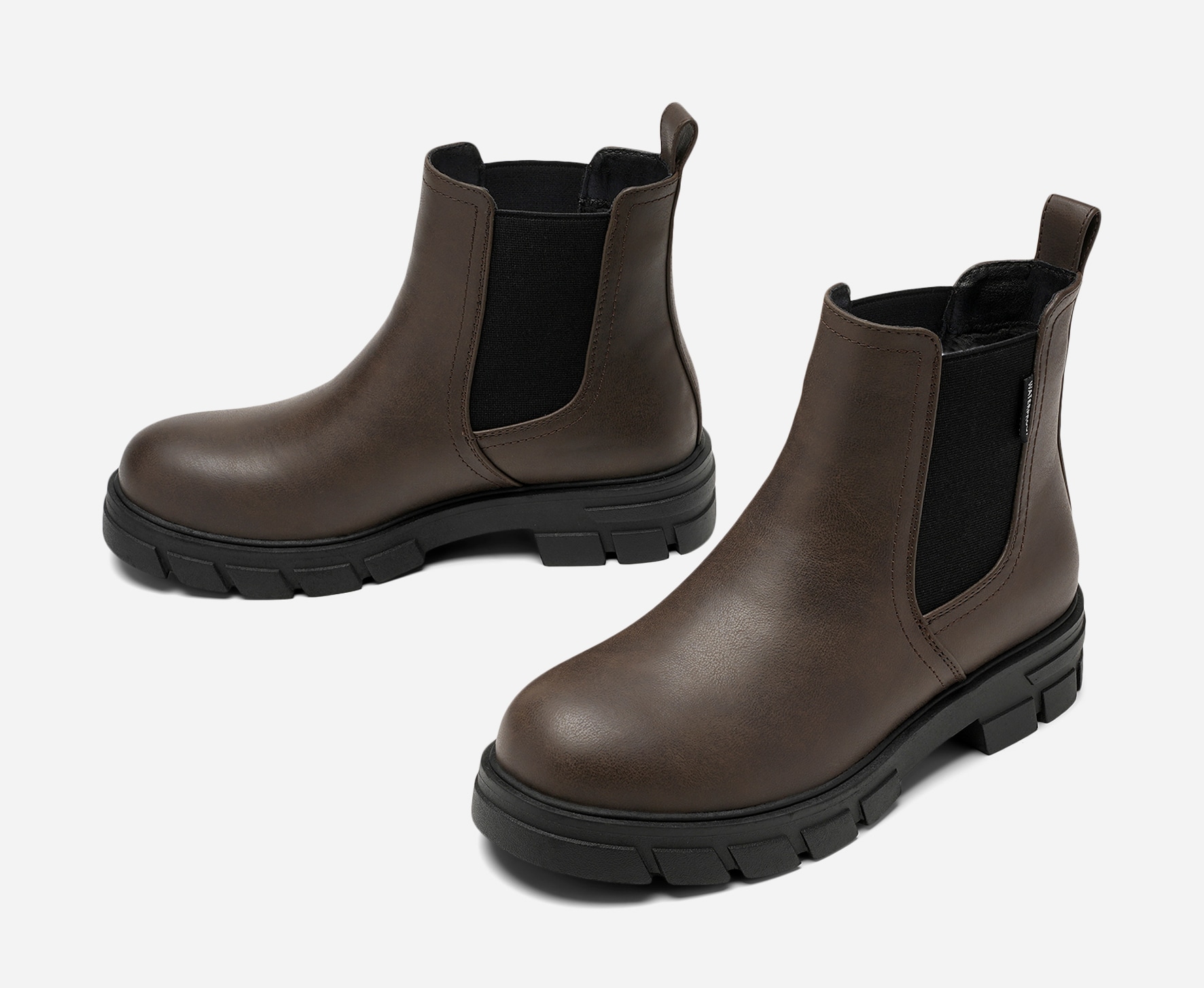 SO ALL, Varmforet boot med innebygd brodd Brun