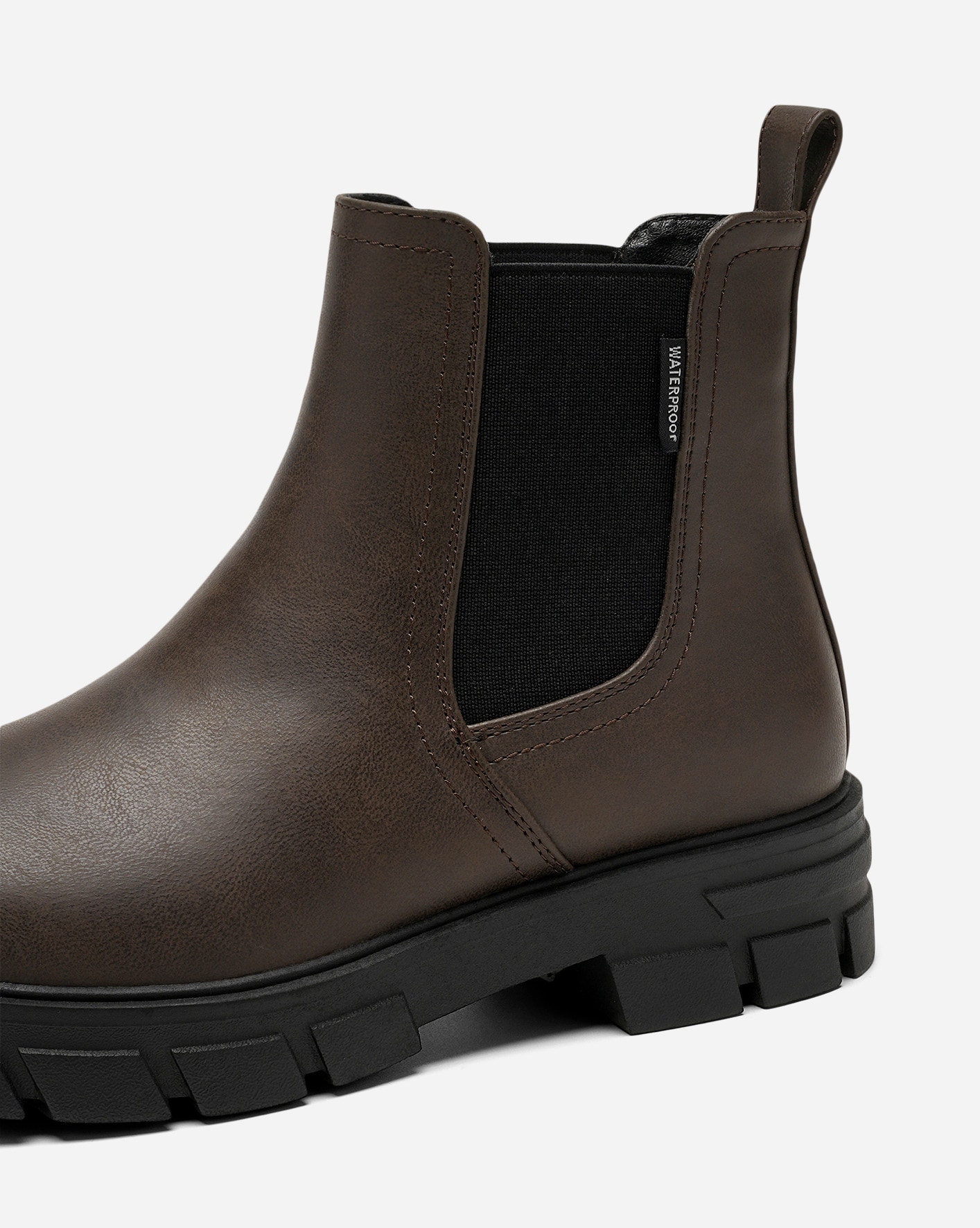 SO ALL, Varmforet boot med innebygd brodd Brun