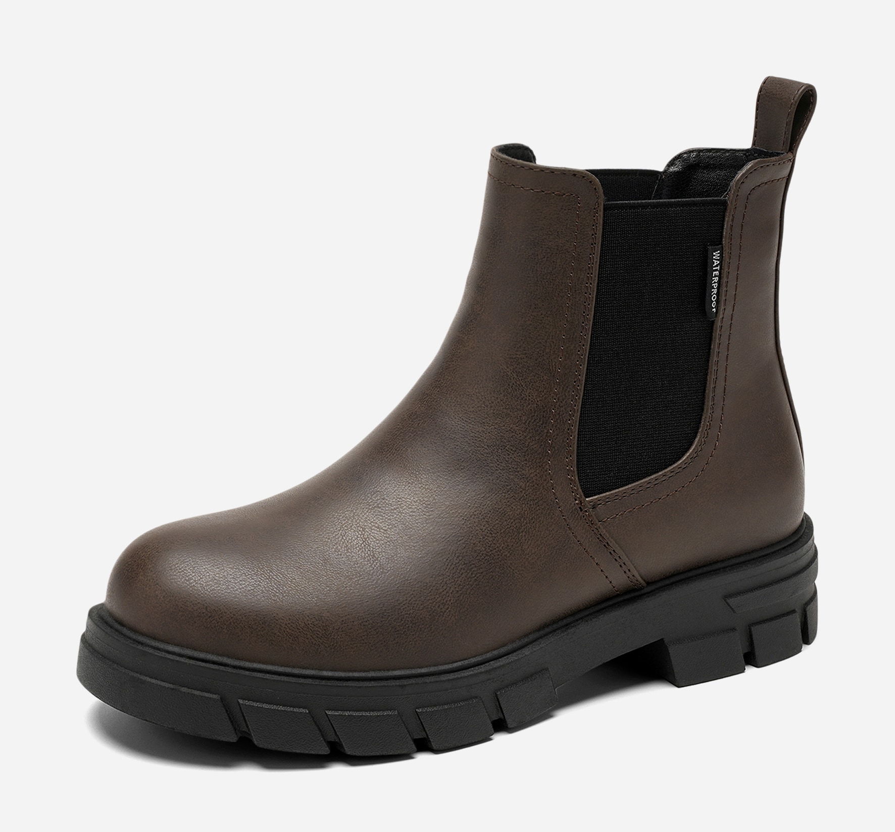 SO ALL, Varmforet boot med innebygd brodd Brun