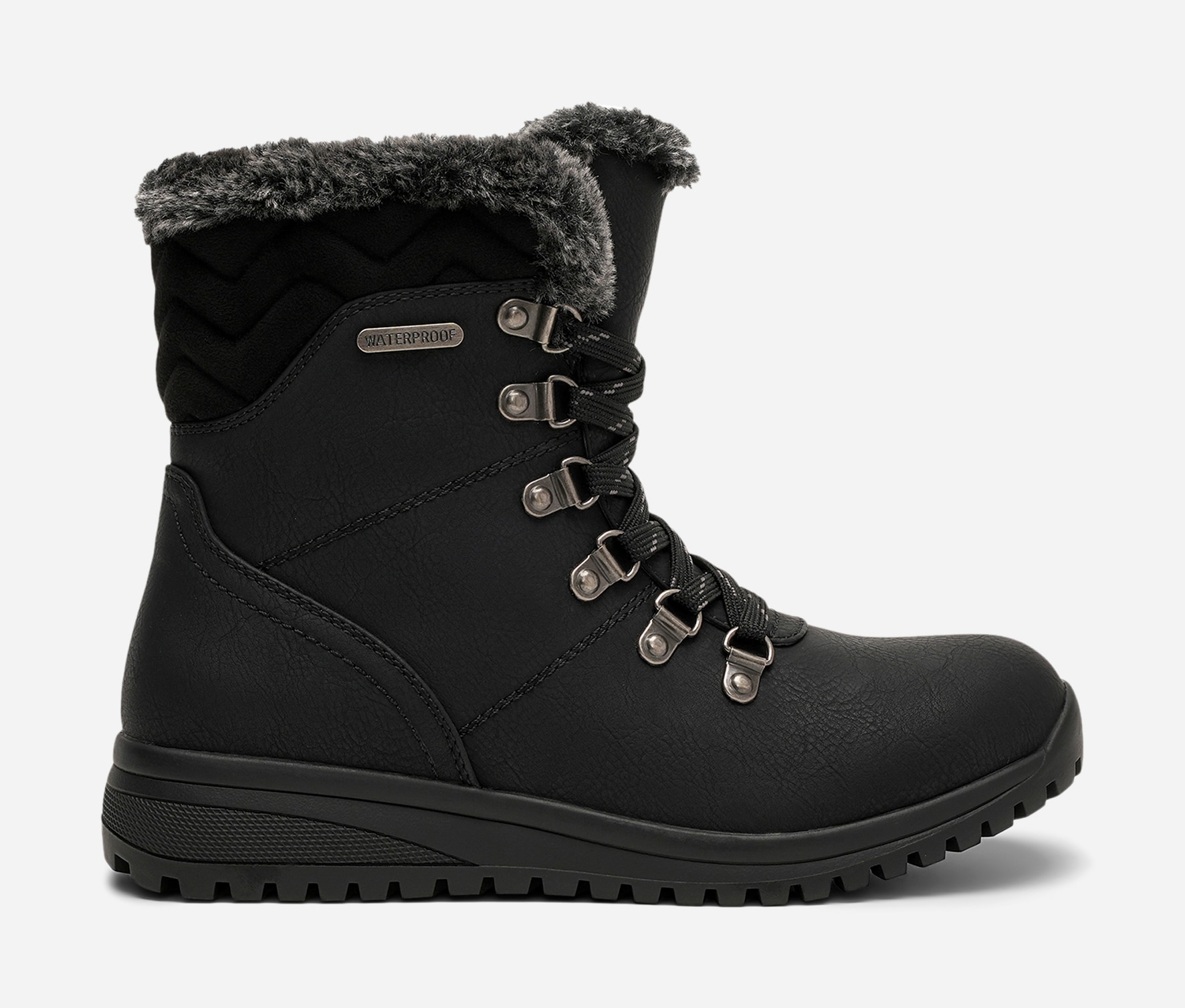 SO ALL, Varmforet skolett waterproof Sort