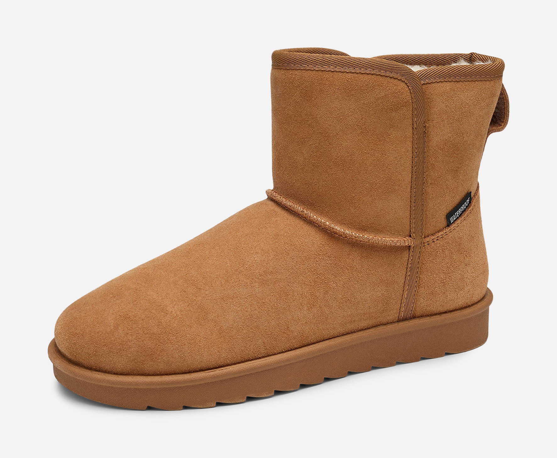 PACE, Varmforet boots, waterproof Beige