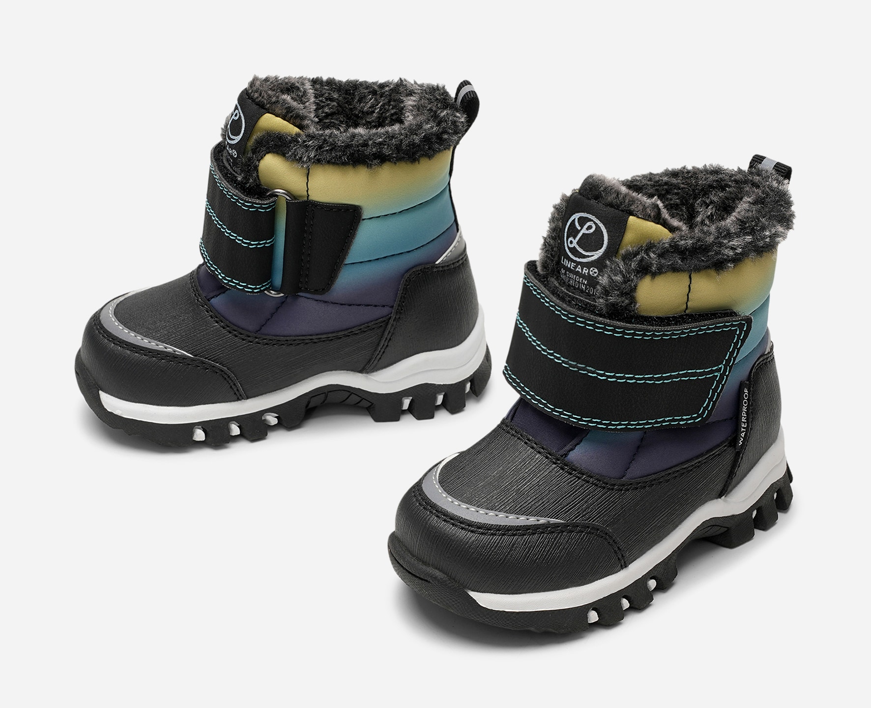 LINEAR, Varmforet skolett waterproof Sort