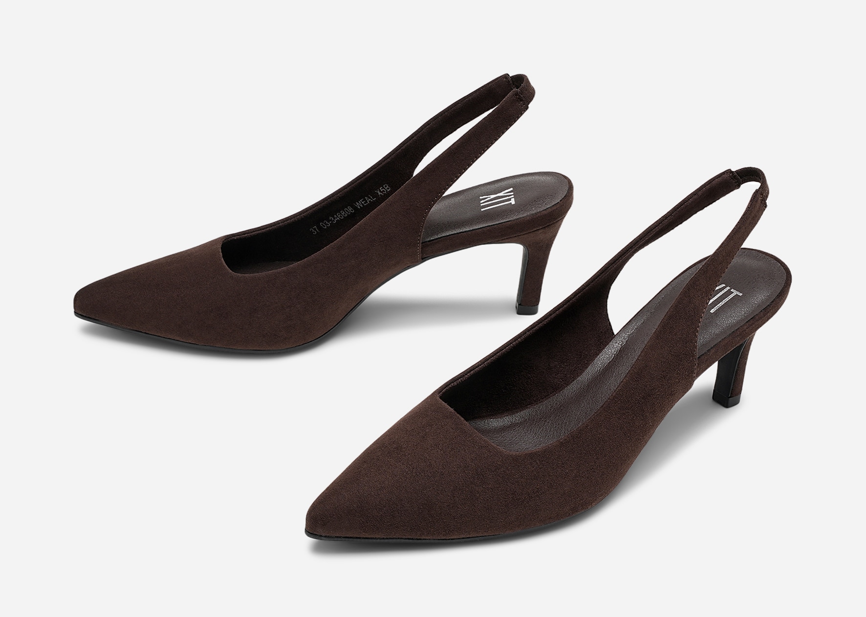 XIT, Pumps med slingback Brun