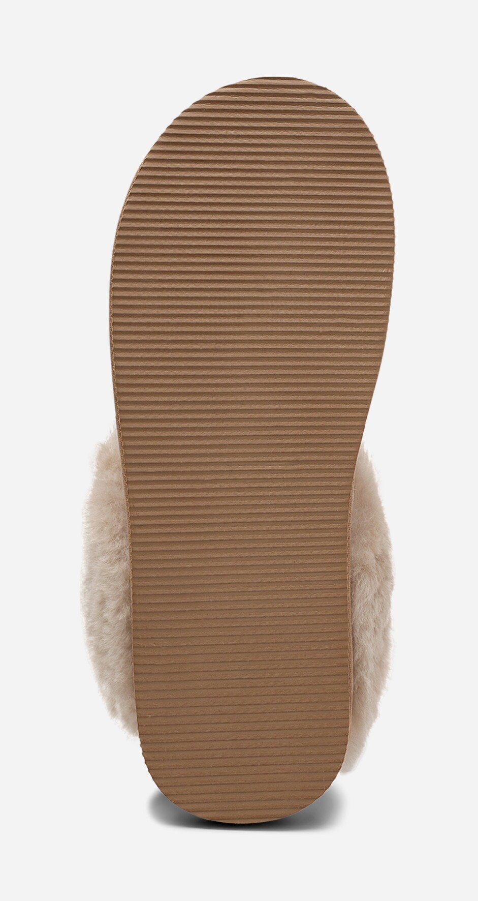 PACE, Skinntøffel Beige