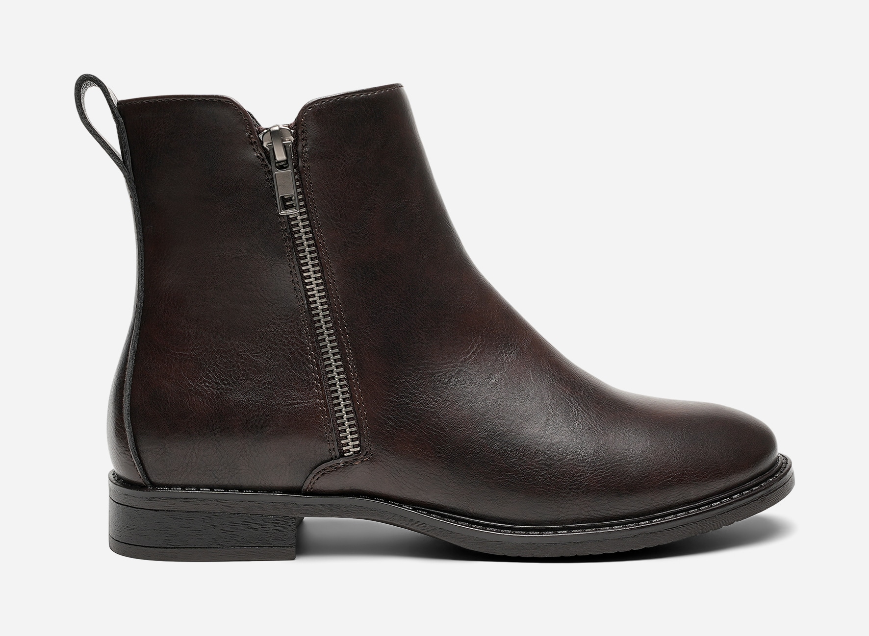 SO ALL, Boots med glidelås Brun