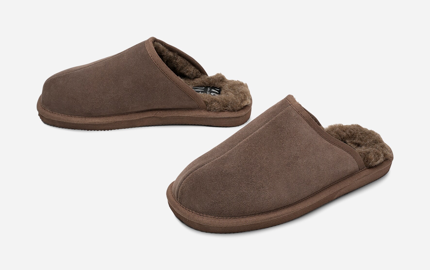 PACE, Skinntøffel Beige