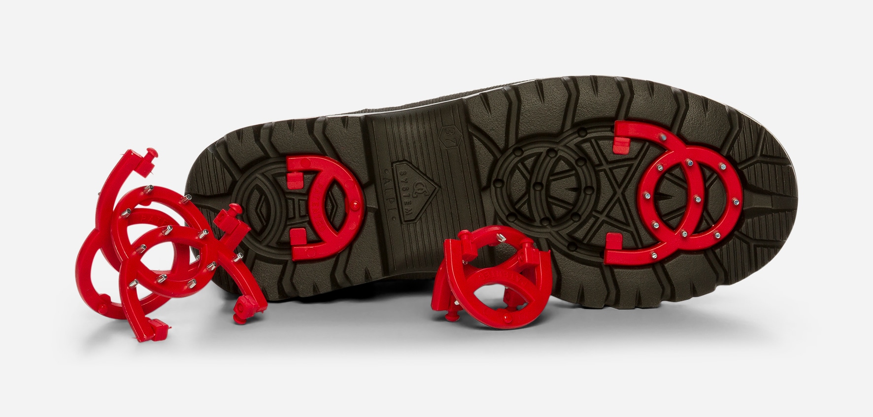 RIEKER, Brodd, bredde 60mm, stl 36-42 Rød