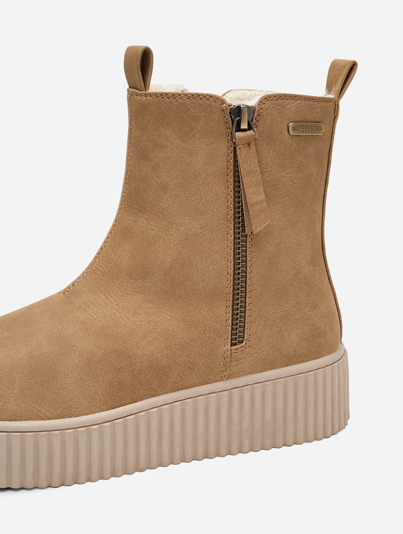 DINSKO, Varmforet boots, waterproof Beige