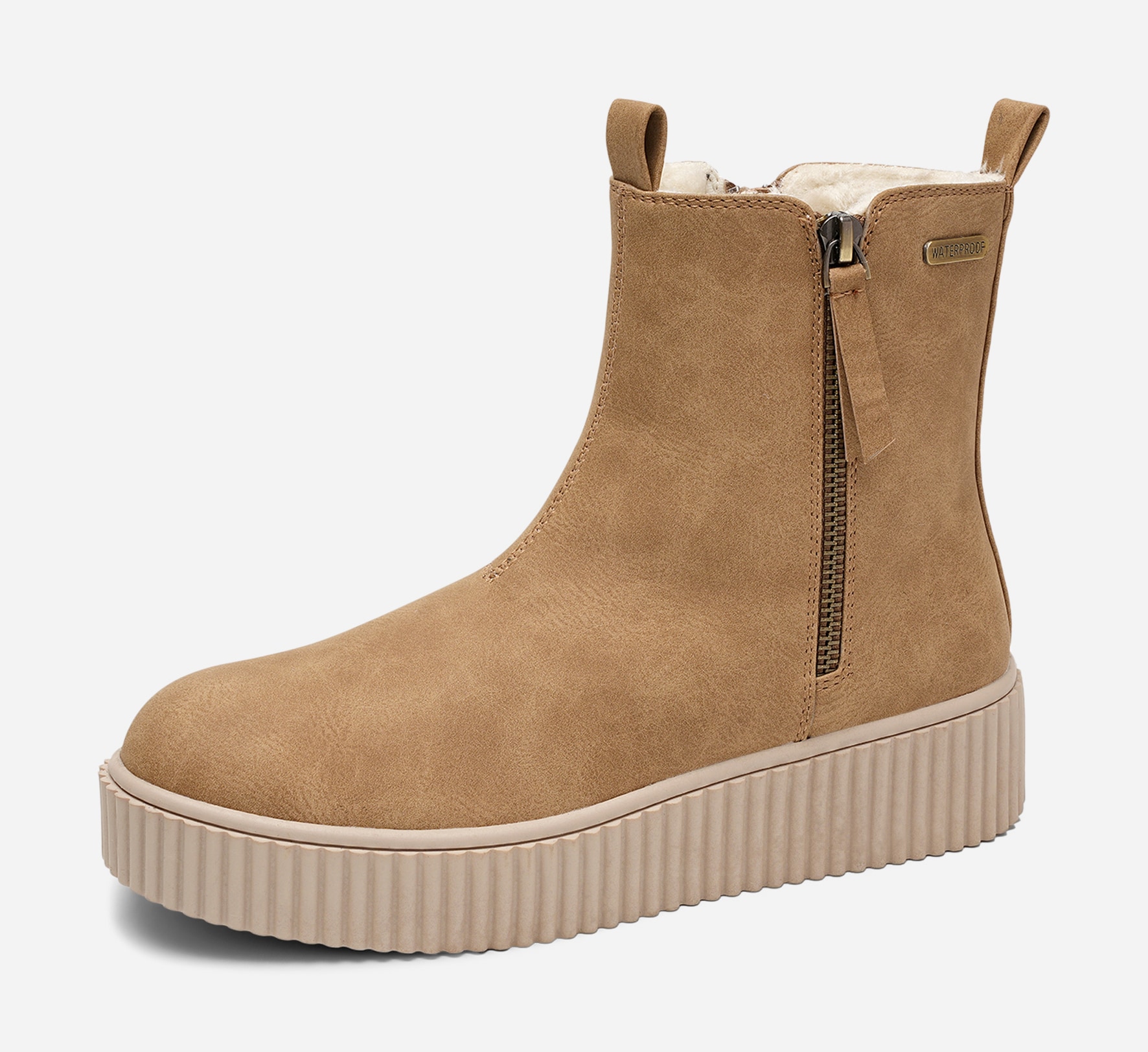 DINSKO, Varmforet boots, waterproof Beige
