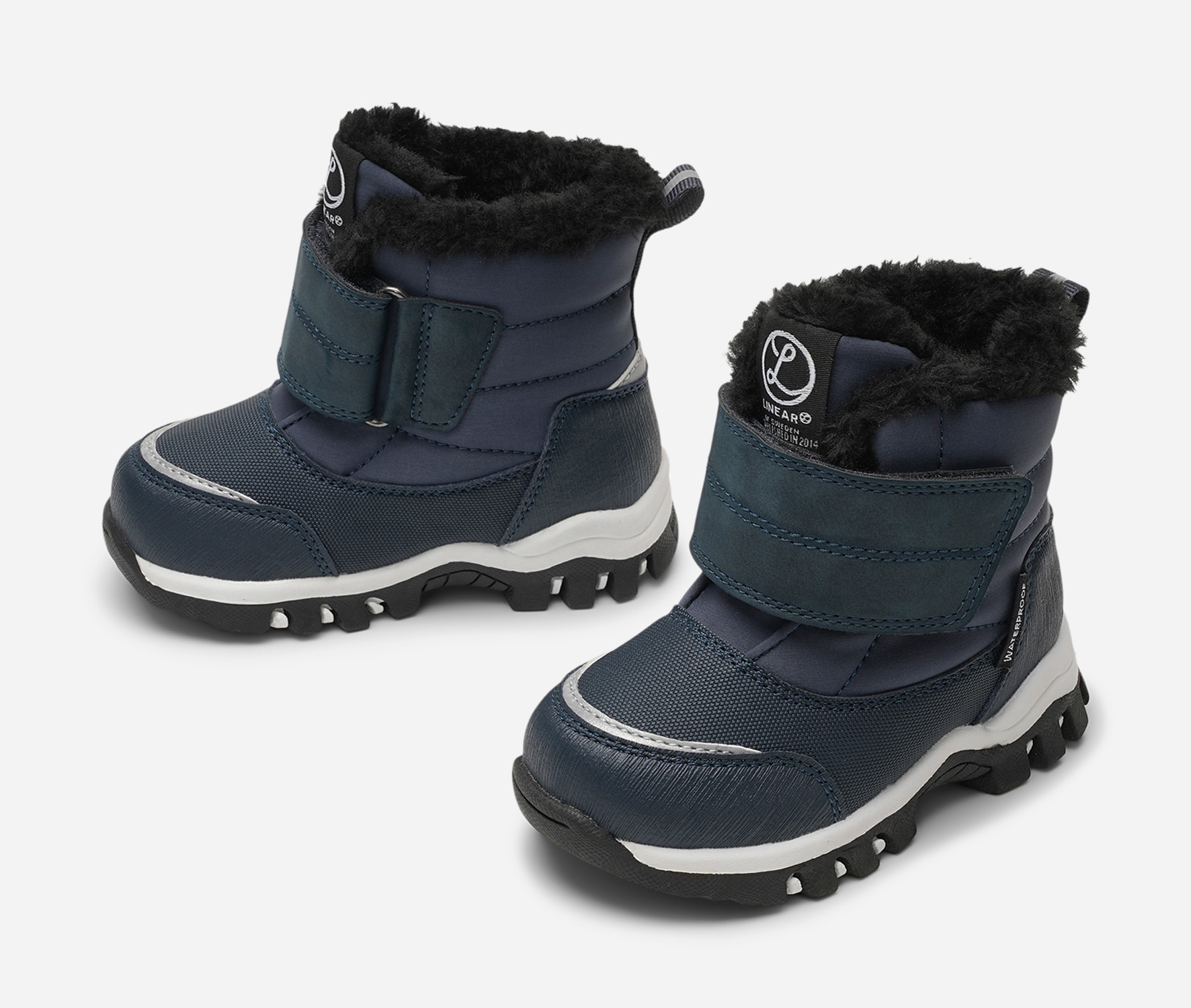 LINEAR, Varmforet skolett waterproof Blå