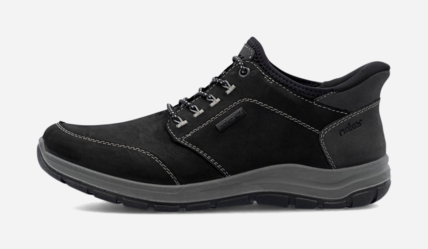 RIEKER, Spasersko med snøring Sort