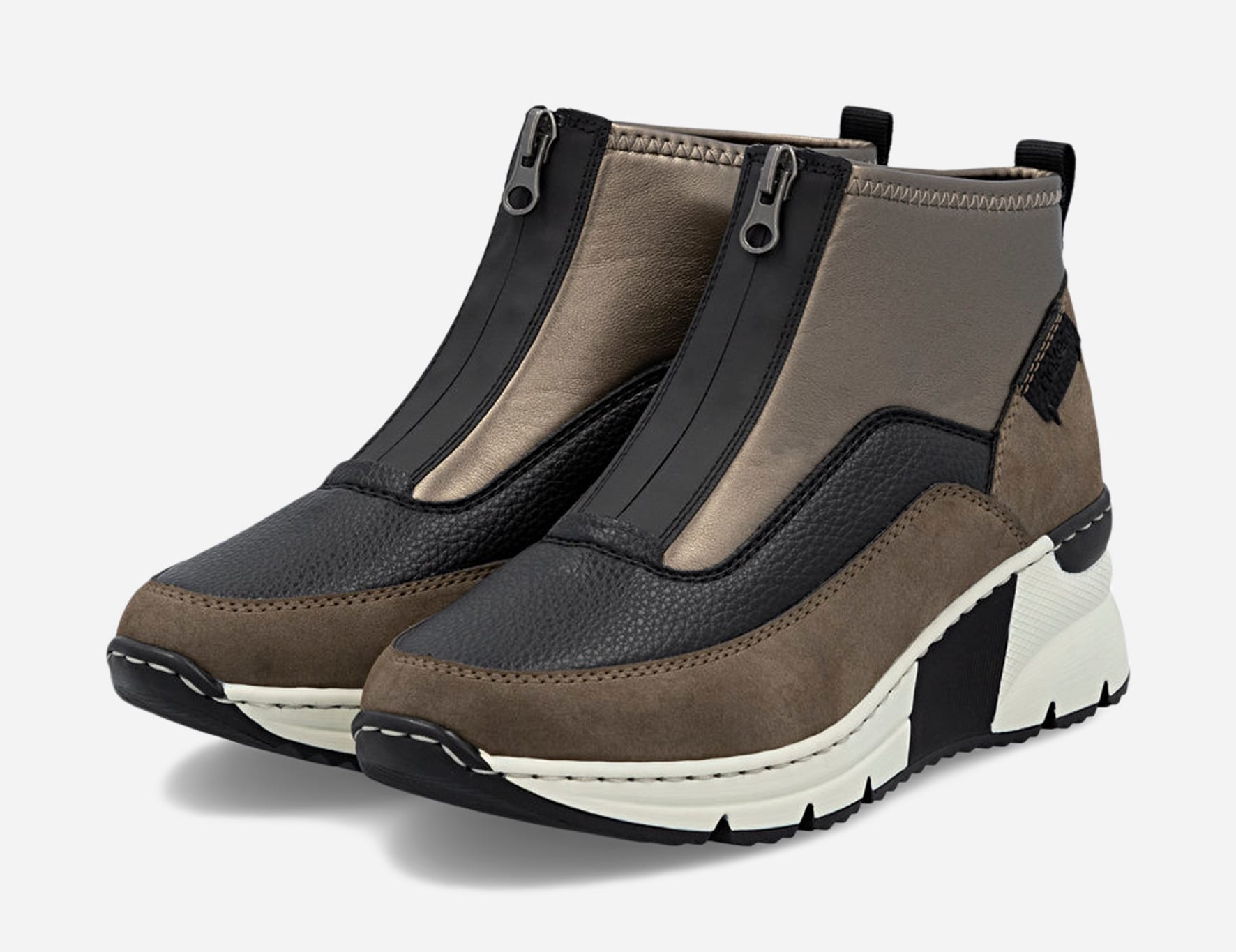 RIEKER, Høye sneakers Brun