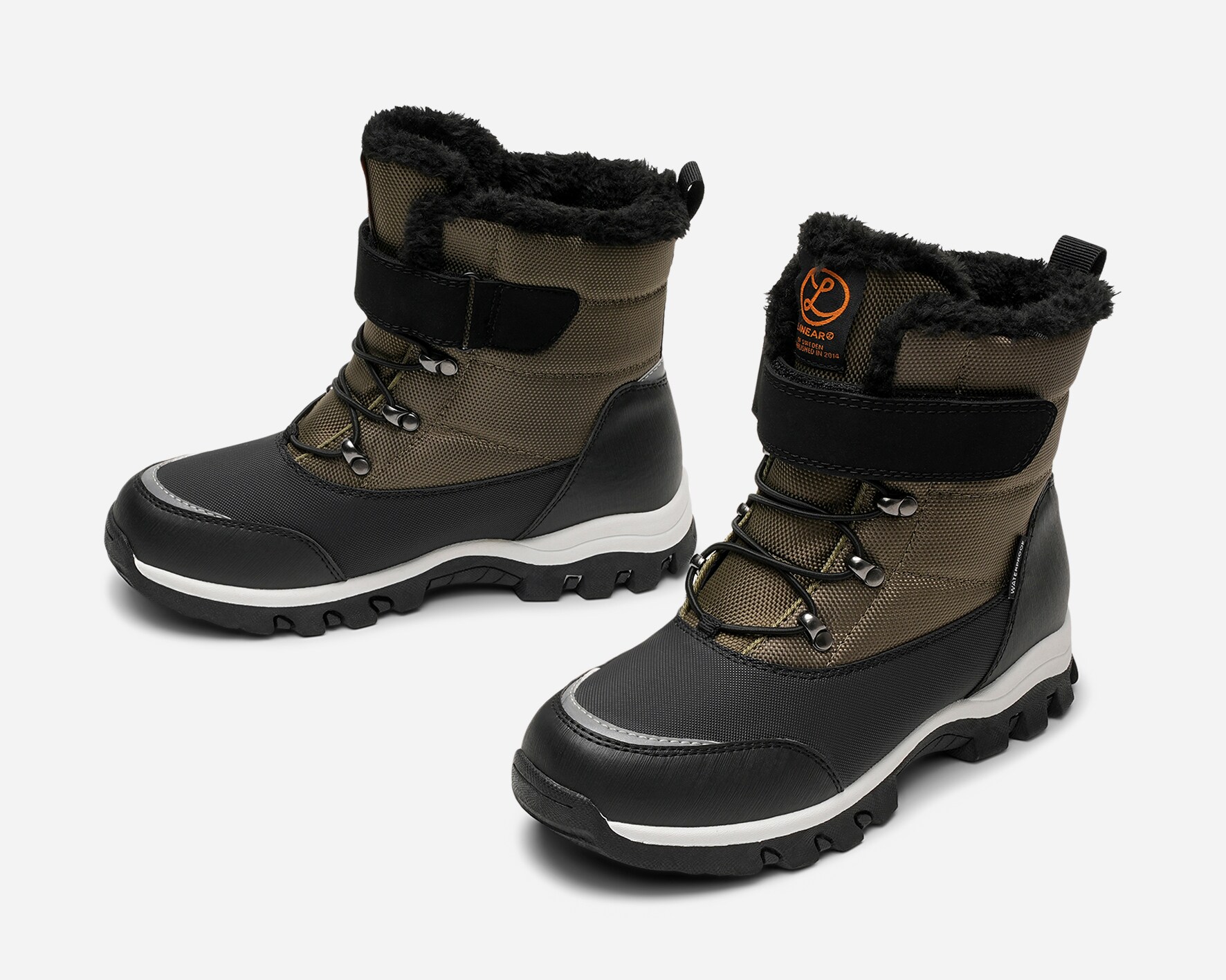 LINEAR, Varmforet skolett waterproof Grønn