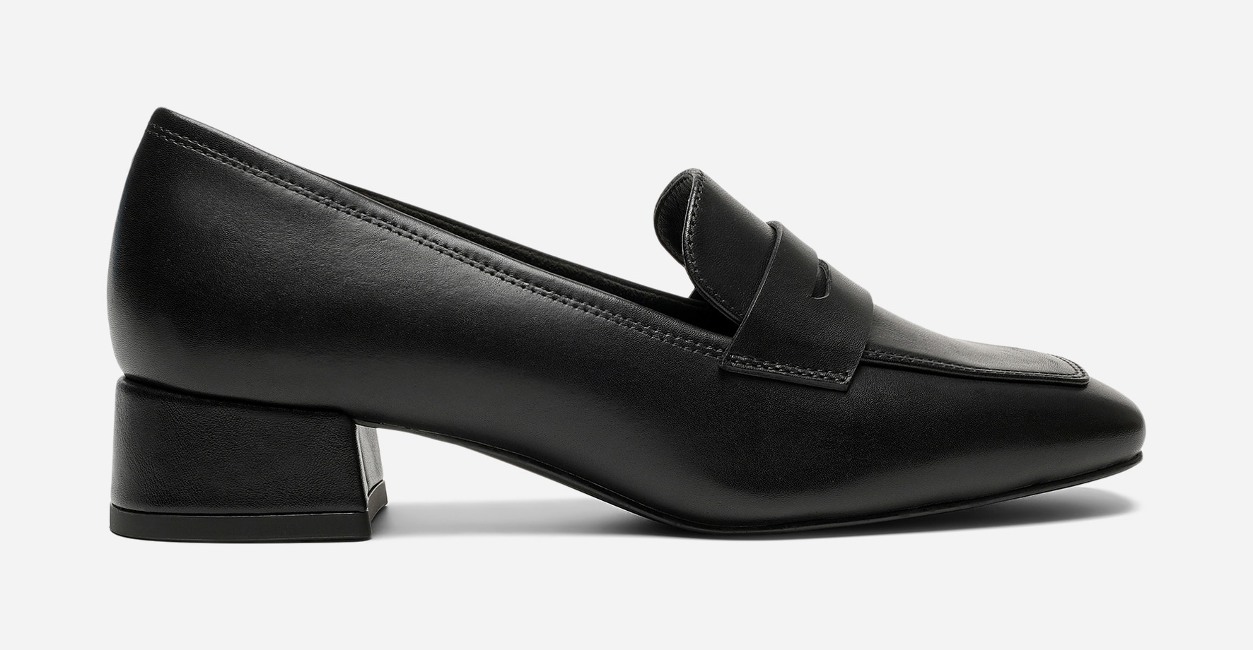 PACE, Loafer på hæl Sort