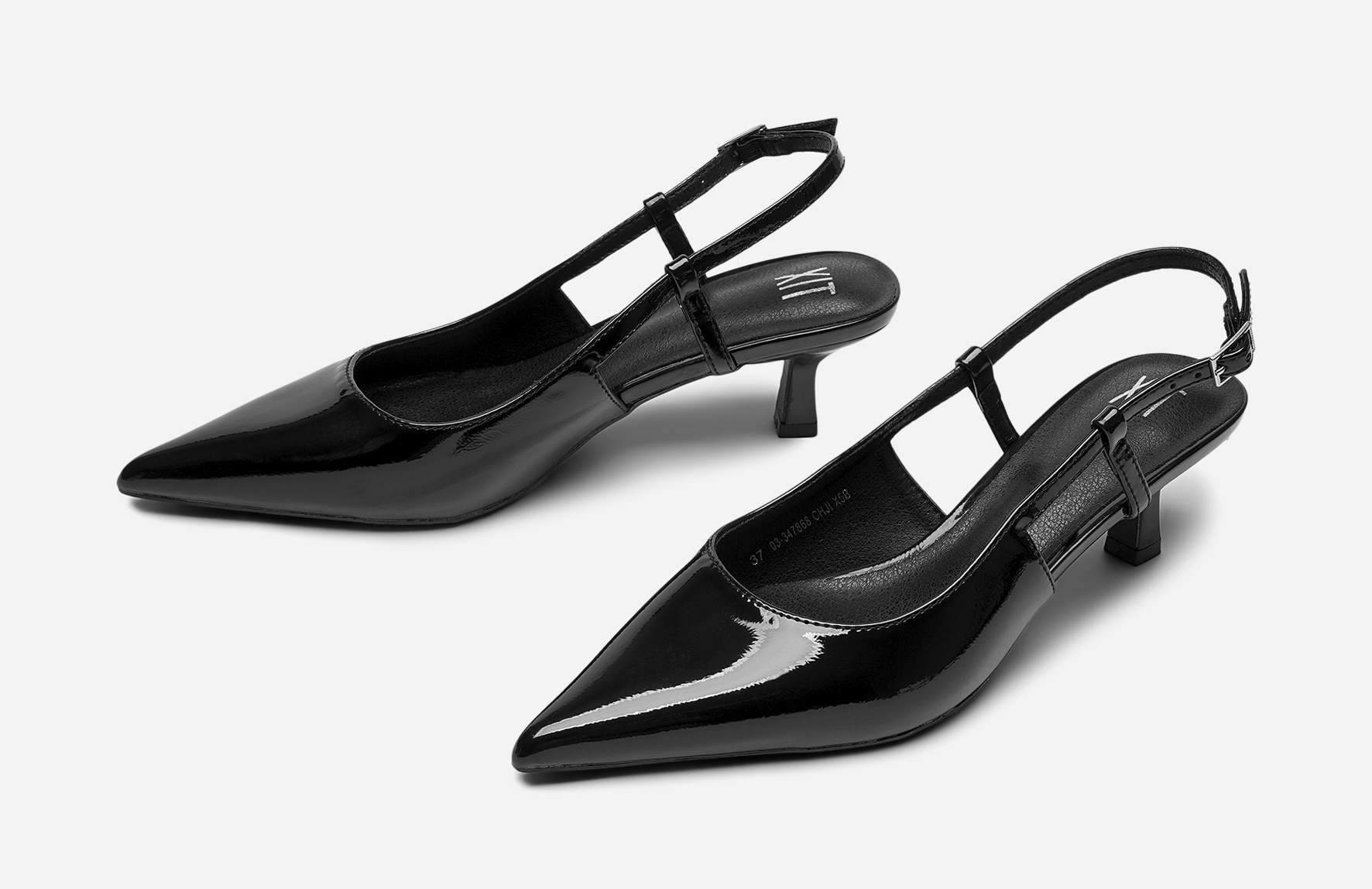 XIT, Pumps med slingback Sort