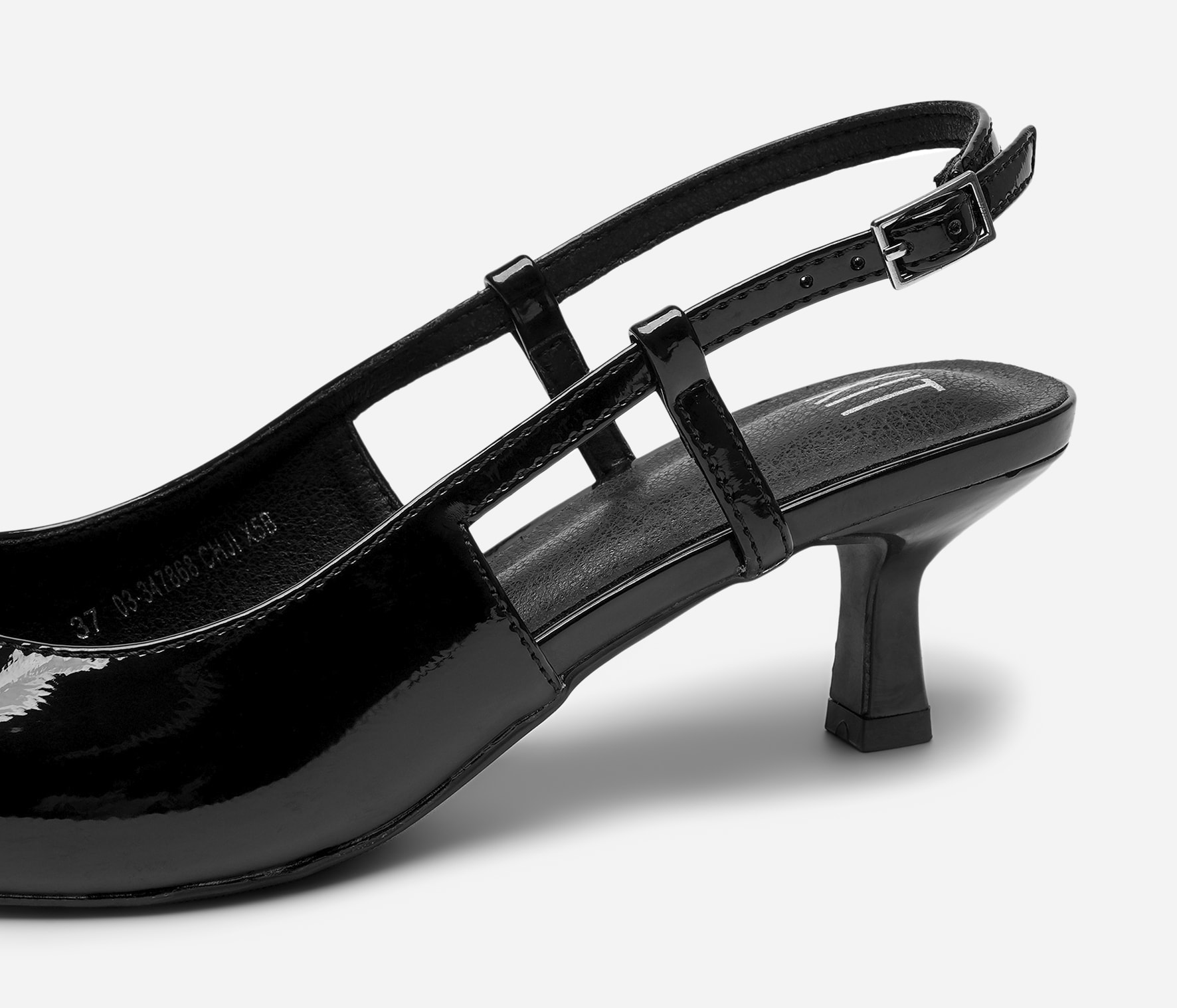 XIT, Pumps med slingback Sort