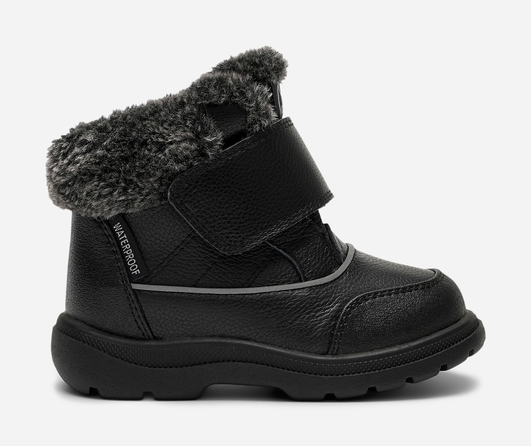 LINEAR, Varmforet skolett waterproof Sort