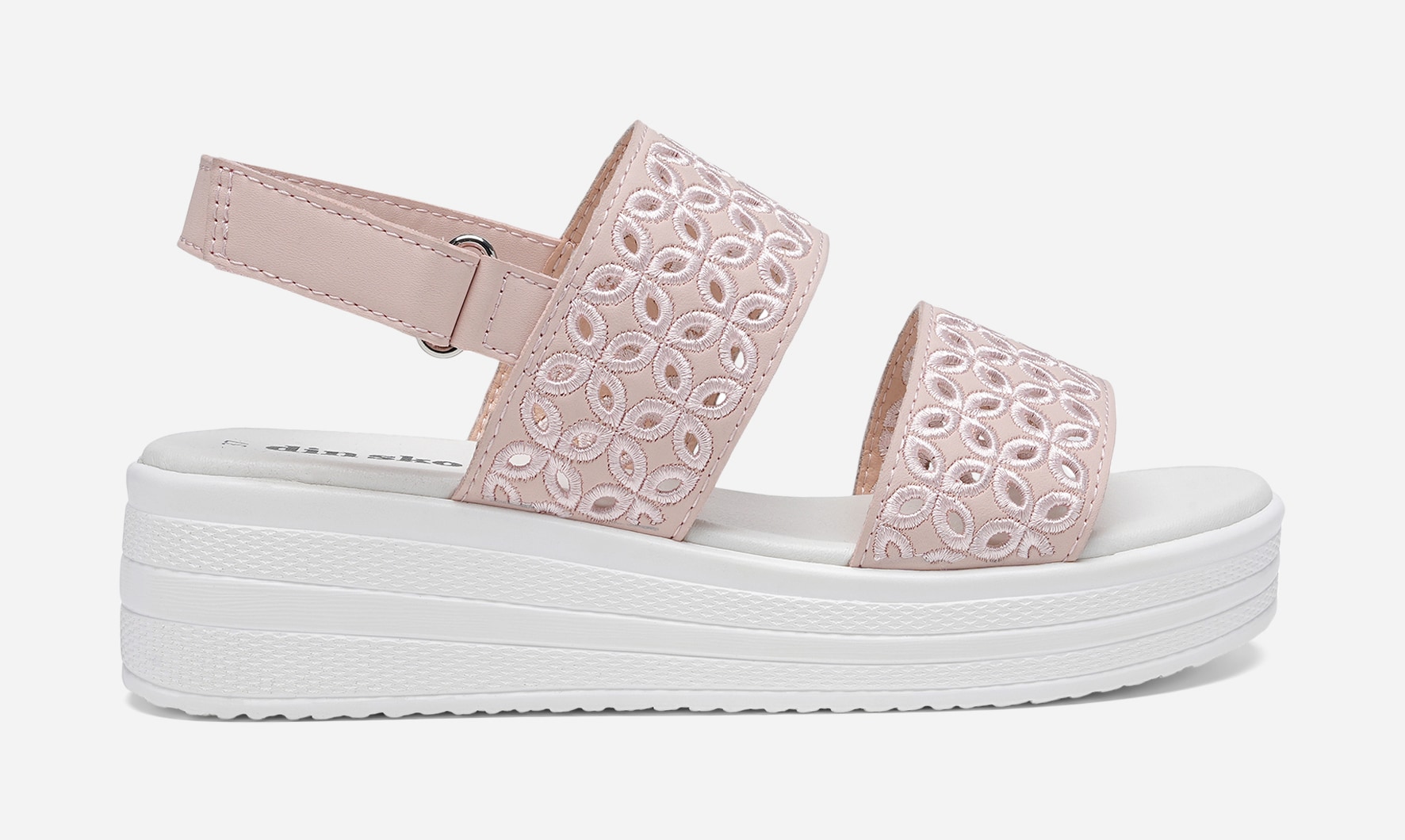 DINSKO, Sandal med reimer Rosa