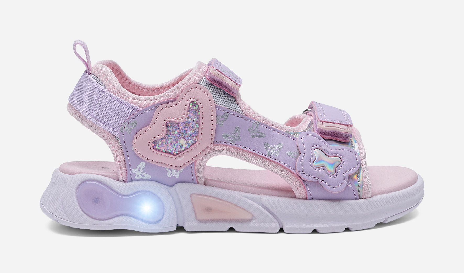 DINSKO, Blinkende sandal Lilla