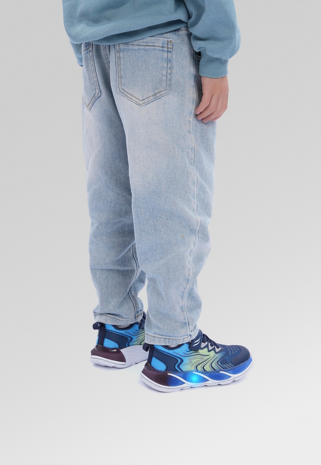 DINSKO, Blinkende sneakers Blå