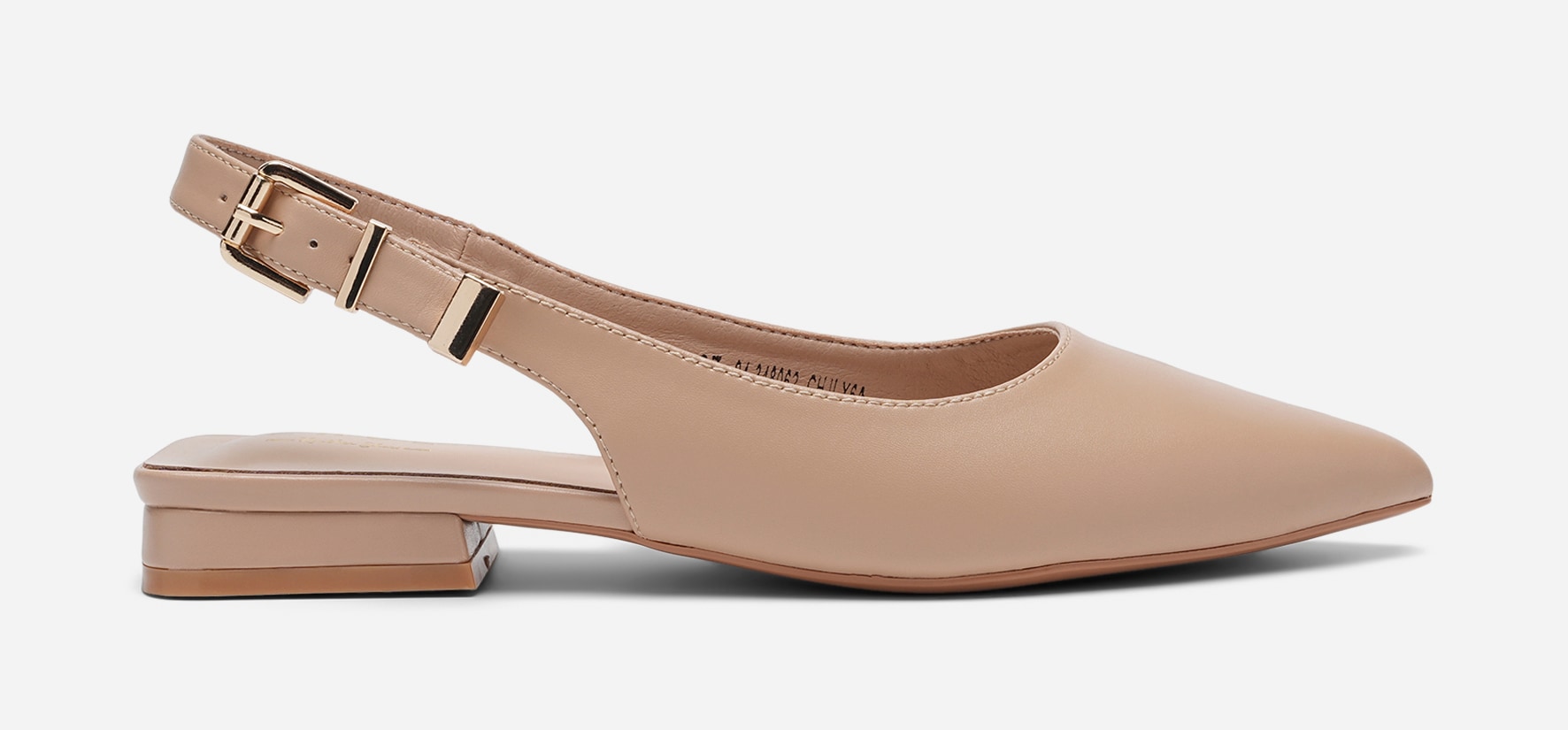 PACE, Ballerinasko med slingback Beige