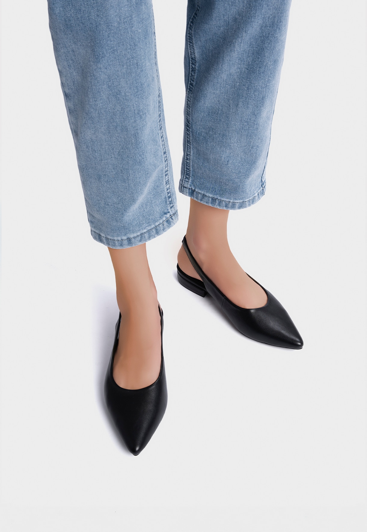 XIT, Ballerinasko med slingback Sort